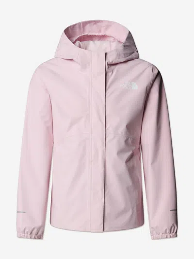 The North Face Girls Antora Rain Jacket In Pink