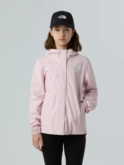 The North Face Girls Antora Rain Jacket In Pink