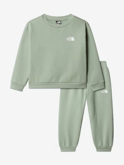 The North Face Kids Simple Dome Fleece Tracksuit In Green