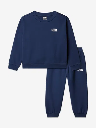 The North Face Kids Simple Dome Fleece Tracksuit In Blue