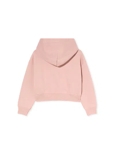 Off-white Arrow Studs Cargo Crop Hoodie In Pink