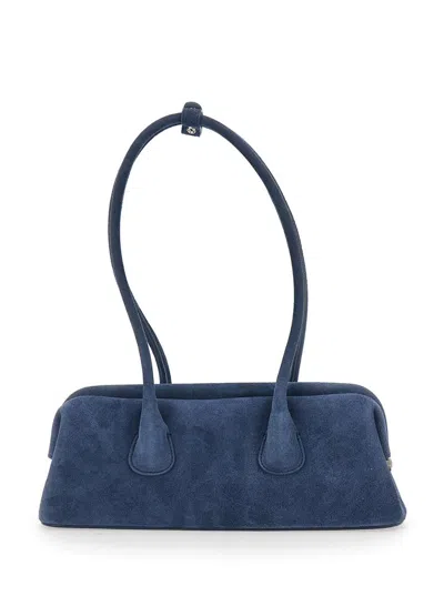 Osoi Boat Wide Mini Blue Shoulder Bag In Blue