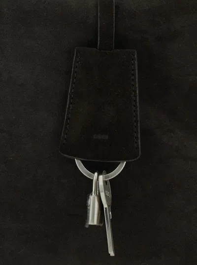 Osoi Shell Brot Large Brown Shopper With Two Handles And Key Pendant In Suede Woman In Brown