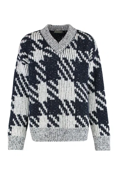 Dries Van Noten Macao V Neck Sweater In Multi