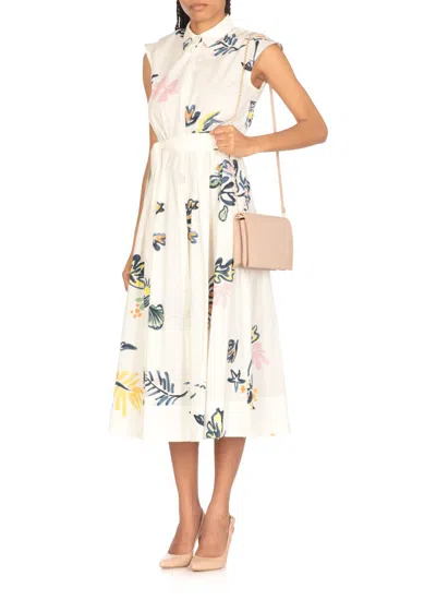 Coccinelle Chain Strap Pebbled Leather Shoulder Bag In Pink