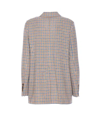 Circolo 1901 V-neck Jacket With Long Sleeves And Pockets In Multi