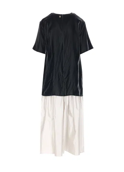 Curvel Green Dress In Black