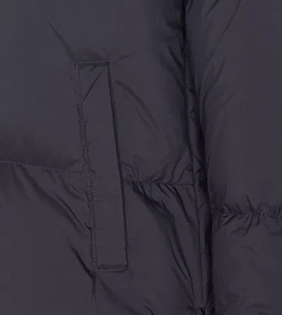 Herno Box Quilted Water Resistant Down Coat In Blue