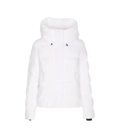 Save The Duck White Down Jacket In Gray