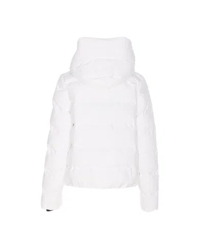 Save The Duck White Down Jacket In Gray