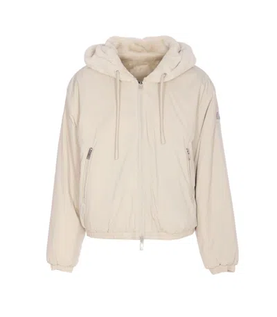 Moose Knuckles Reversible Eaton Bunny Zip Jacket In Neutral
