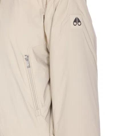 Moose Knuckles Reversible Eaton Bunny Zip Jacket In Neutral