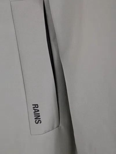 Rains Suva Vision Softshell A-line Hooded Raincoat In Gray