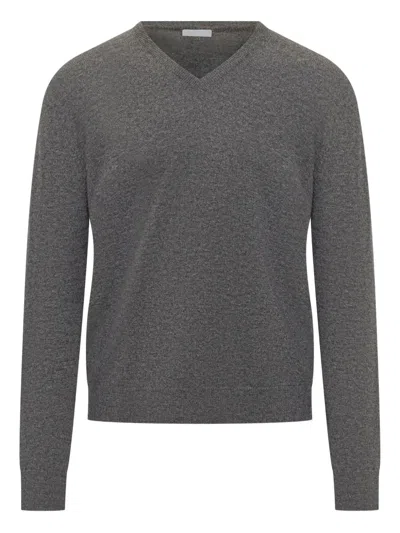 Malo V-neck Sweater In Gray