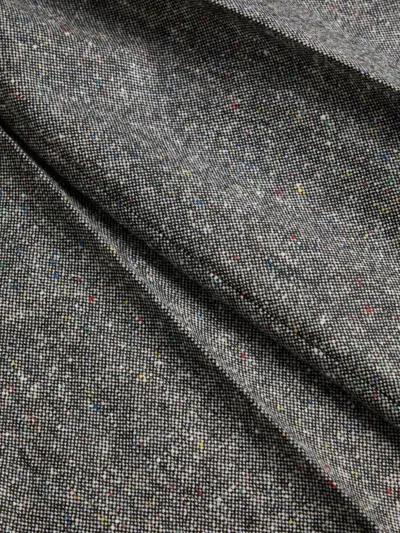 Valentino Wool Woven Flare Pants In Gray