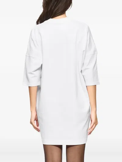 条纹迷你连衣裙