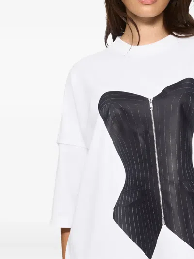 条纹迷你连衣裙