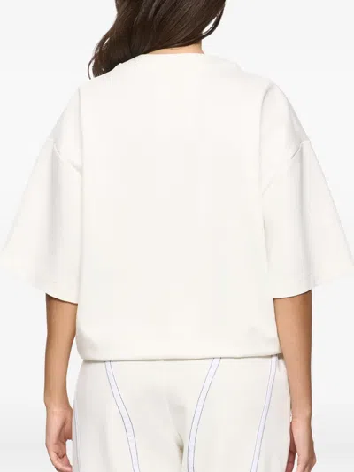 Hamza Corset Stitching Top In White