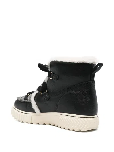 Sorel Womens Ona Ave Alpine Waterproof Black Chalk Boots
