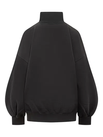 Msgm Balloon-sleeve Sweatshirt In Animal Print