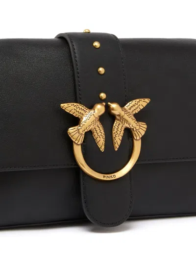 Pinko Love One Shoulder Bag In Black