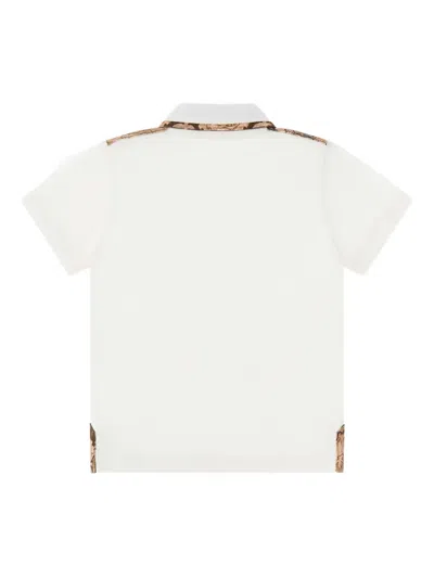 Roberto Cavalli Cotton Polo Shirt In White