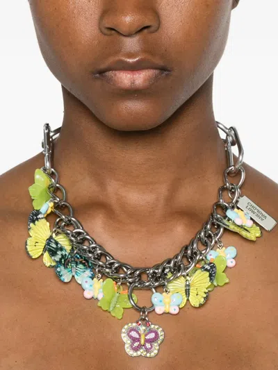 Chopova Lowena Kaleidoscope Carabiner Necklace In Multi