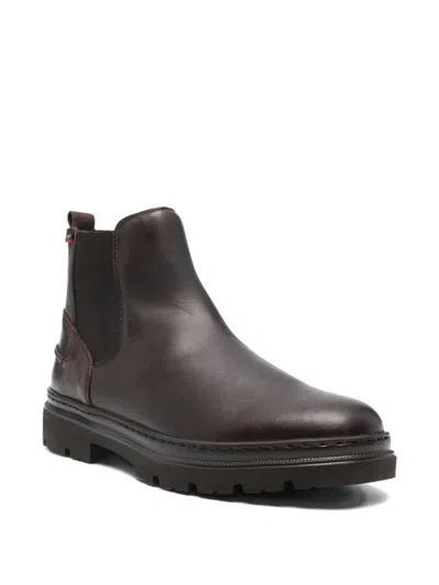 Callaghan Leather Chelsea Boots In Animal Print