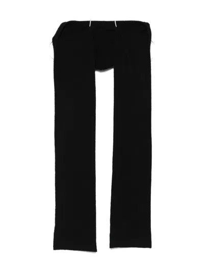 Heliot Emil Ribbed Scarf In Black