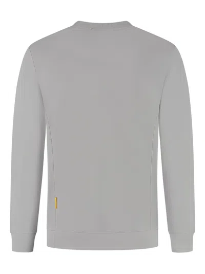 Parajumpers Logo-tape Crew-neck Sweatshirt In Gray