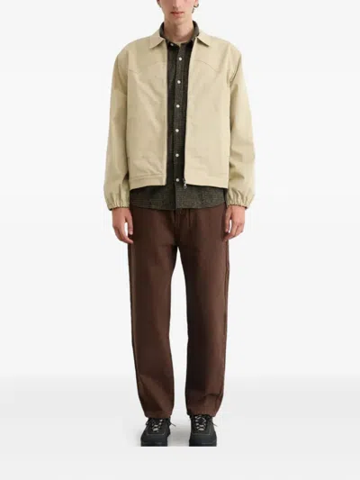 Dean Edmonds James Embroidered Overshirt In Neutral