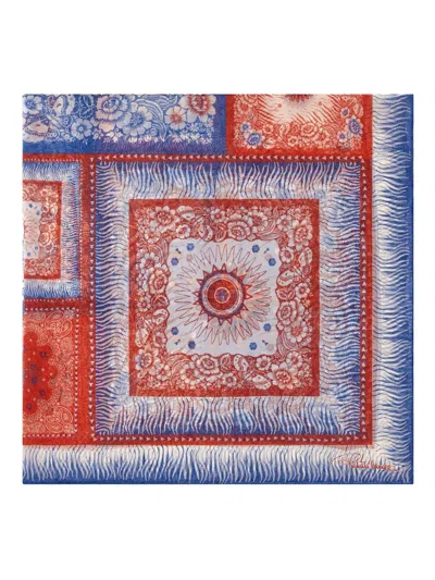 斑马纹真丝围巾