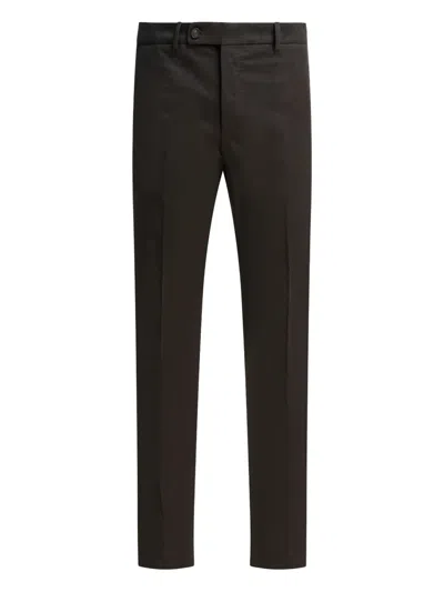 Incotex Pressed-crease Trousers In Green