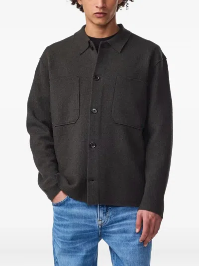 Nn07 Jonas Pocket Shirt In Gray