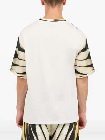 Roberto Cavalli Ray Of Gold-print T-shirt In Multi