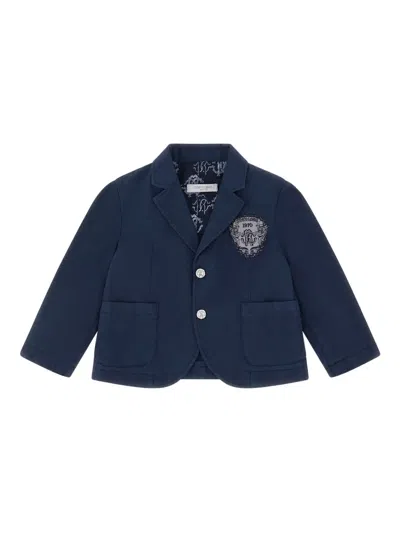 Roberto Cavalli Logo-detail Jacket In Blue