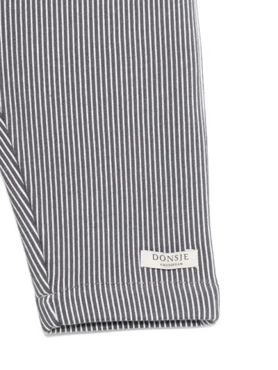 Donsje Striped Leggings In Green