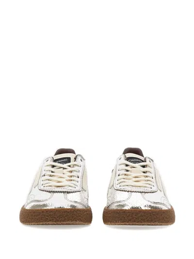 Puraai 6.01 Xs Cracked Sneakers In Silver