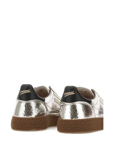 Puraai 6.01 Xs Cracked Sneakers In Silver