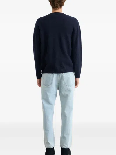 Dean Edmonds Buttoned Cardignan In Blue