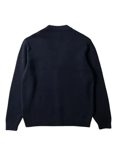 Dean Edmonds Buttoned Cardignan In Blue