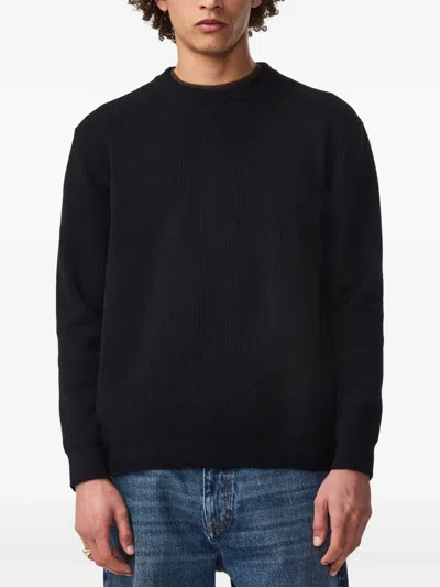 Nn07 Danny Ribbed Sweater In Black