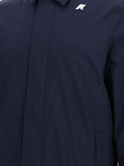 K-way Benny Warm Ottoman Jacket In Blue