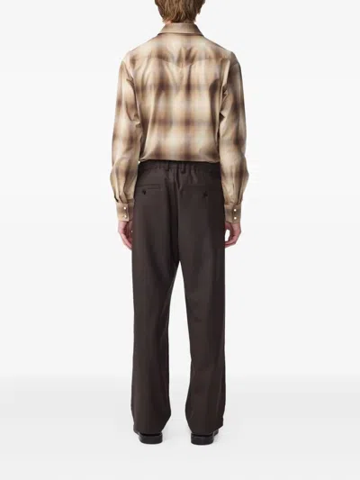 Nn07 Pleated Trousers In Brown
