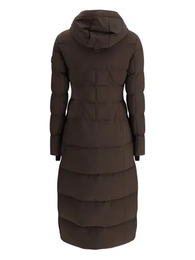 Moose Knuckles Hooded Padded Jocada Parka In Brown