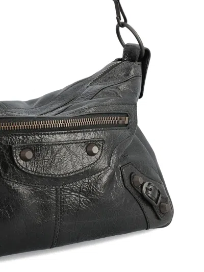 Balenciaga Small Le City Moto In Black