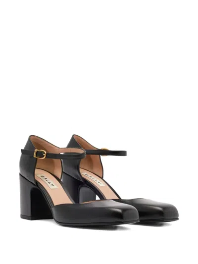 Bally 75mm Eclayr Ankle Strap Pumps In Black