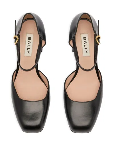 Bally 75mm Eclayr Ankle Strap Pumps In Black