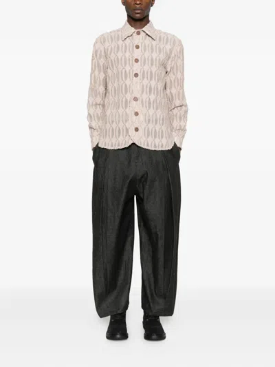 Labrum London Freetown Monogram-pattern Shirt In Pink