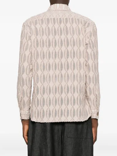 Labrum London Freetown Monogram-pattern Shirt In Pink